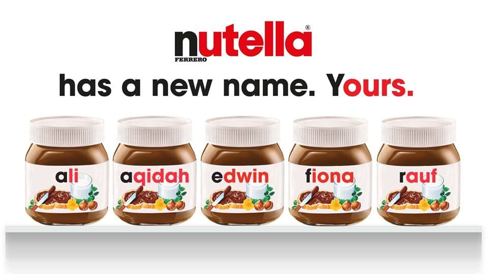 You Can Now Have A Personalized Jar of Nutella Thanks To The #YourNutella Campaign – Lipstiq.com