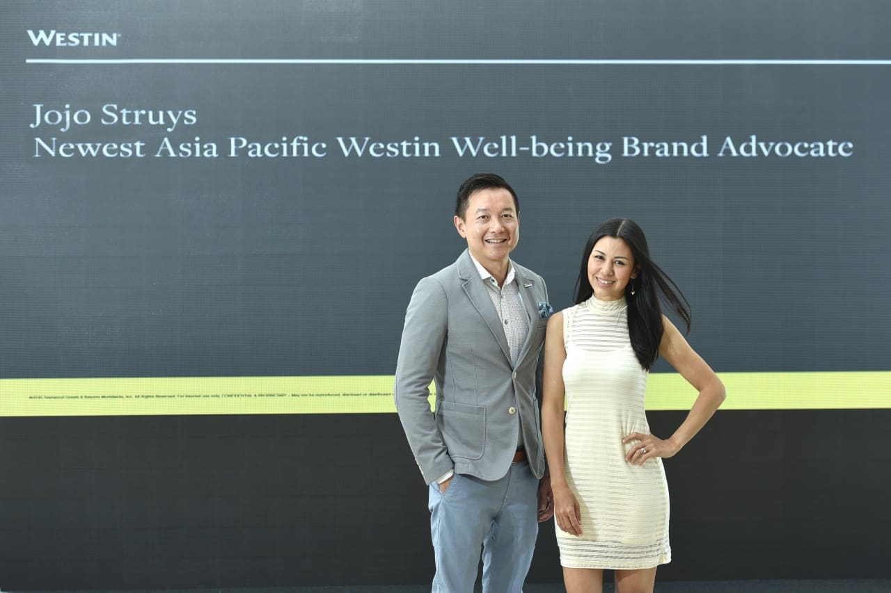 Vincent Ong Senior Brand Director Westin Hotels and Resorts Asia Pacific and Jojo Struys Westin Wellbeing Advocate Southeast Asia