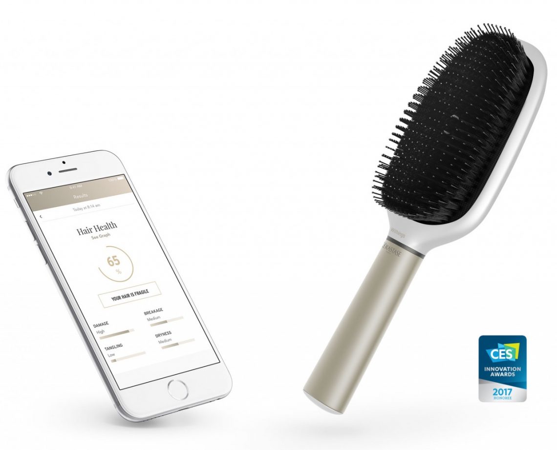This Smart Hairbrush Has A Microphone Equipped To Listen For Breaking
