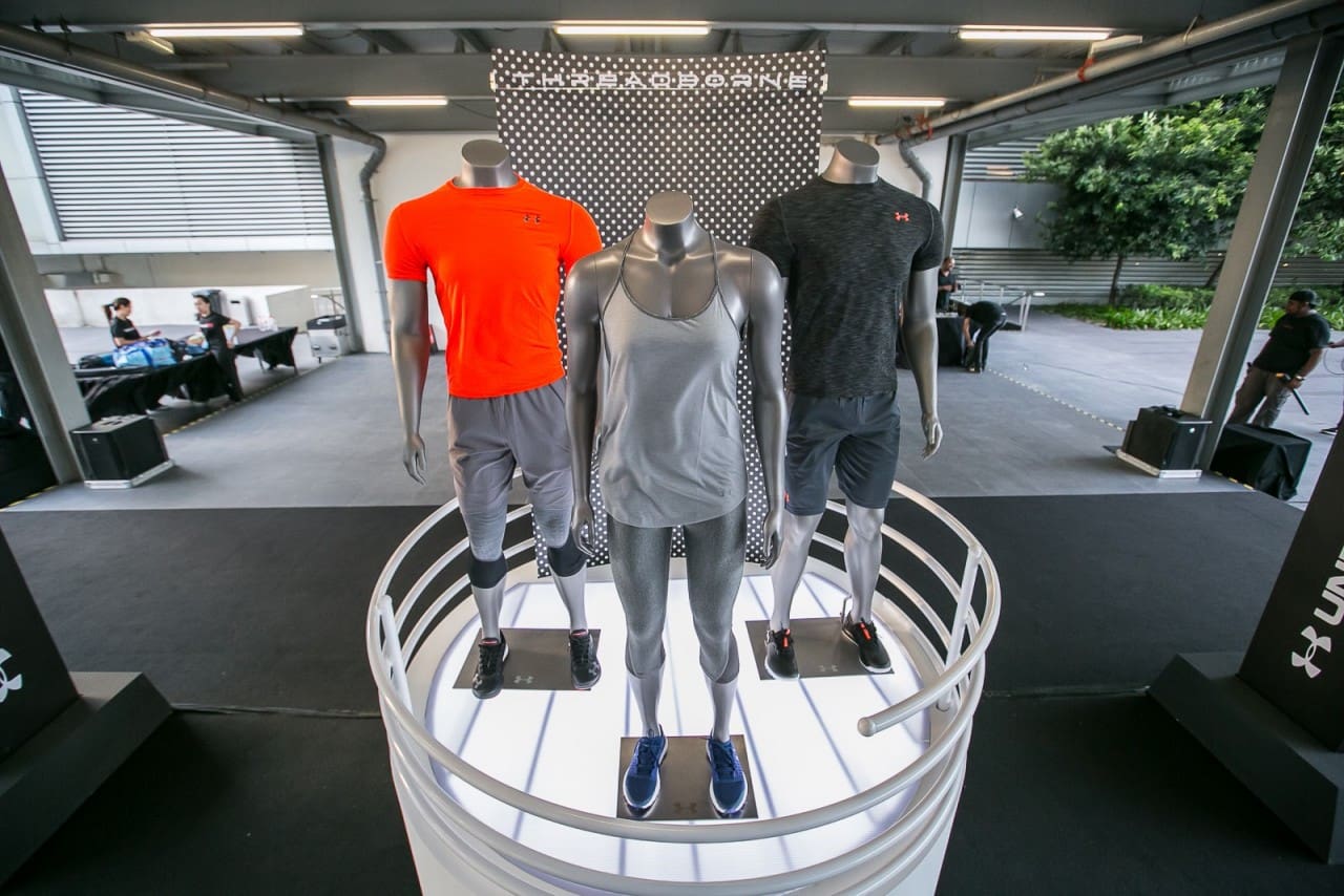 Under Armour launching the latest Treadborne technology sportswear collection.