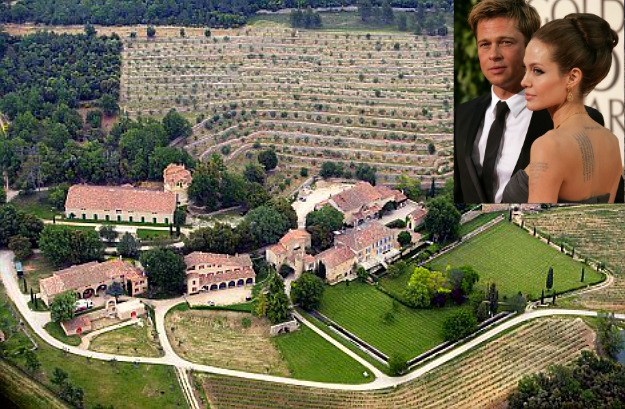 Brad Pitt and Angelina Jolie French Chateau 1