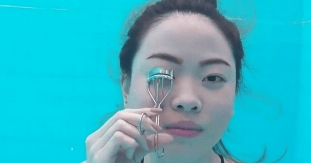 instagram artist underwater makeup tutorial viral 9ot