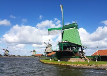 Zaanse Schans is home to the iconic Dutch windmills