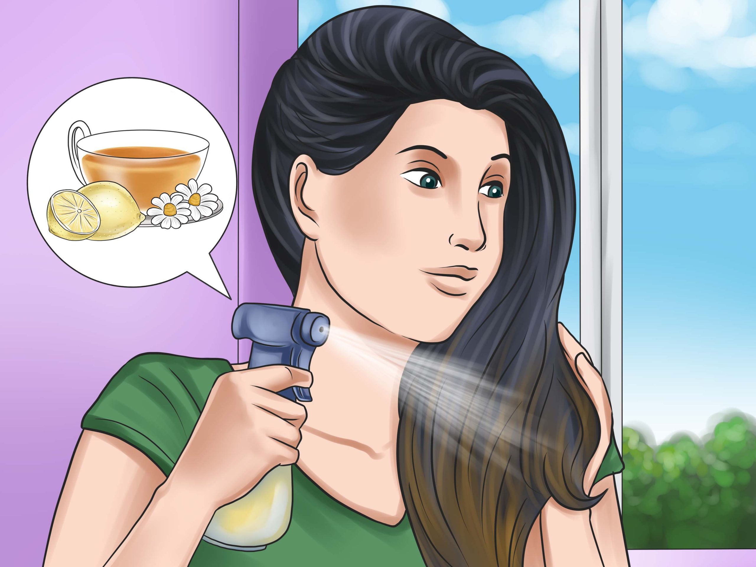 Lighten or Brighten Dark Hair With Lemon Juice Step 9 scaled