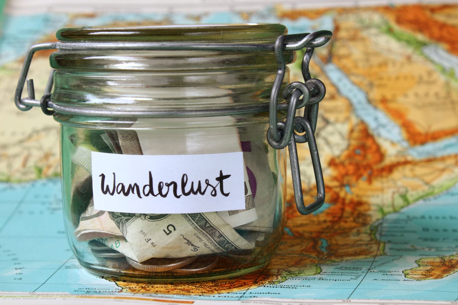 wanderlust money jar shutterstock 248845498
