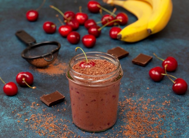 banana chocolate cherry sundae smoothie