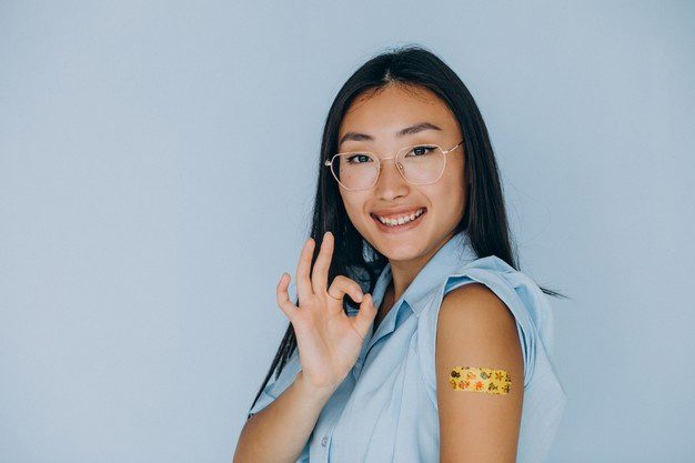 portrait asian woman after vaccination 1303 28697