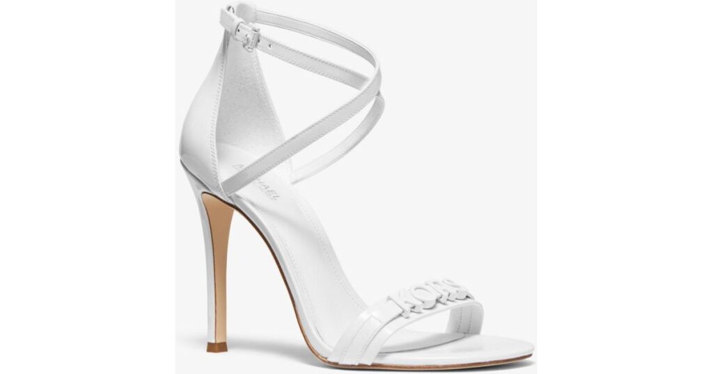 michael by michael kors White Goldie Patent Leather Sandal