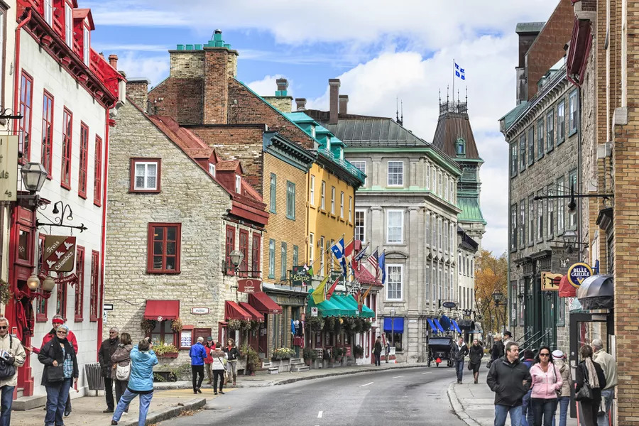 rue saint louis in the upper town area of historic old quebec quebec city quebec canada 554993579 57