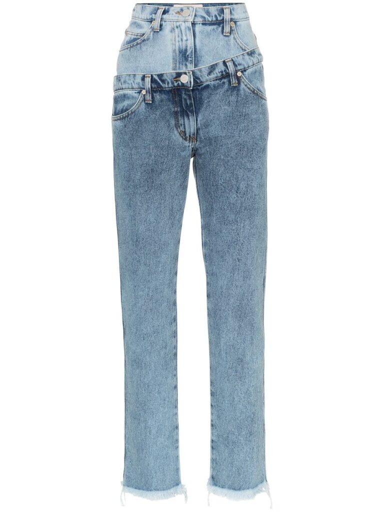 Natasha Zinko double waisted straight jeans