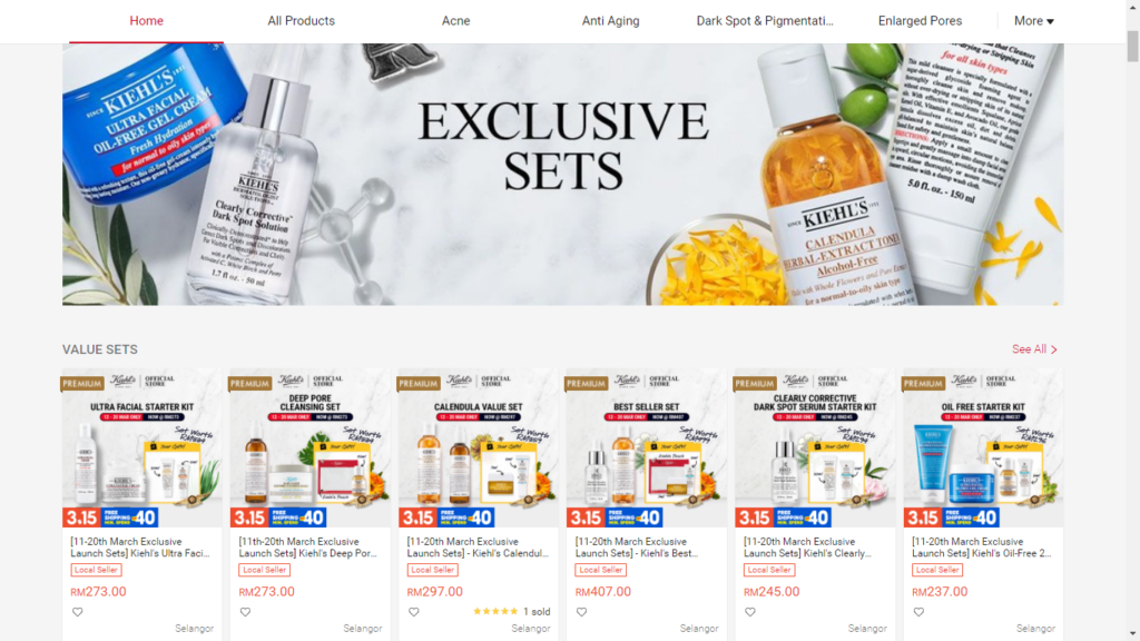 Kiehls Shopee