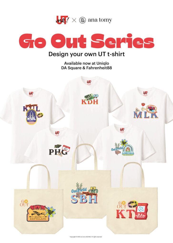 UNIQLO x ana tomy t-shirt and tote bag 