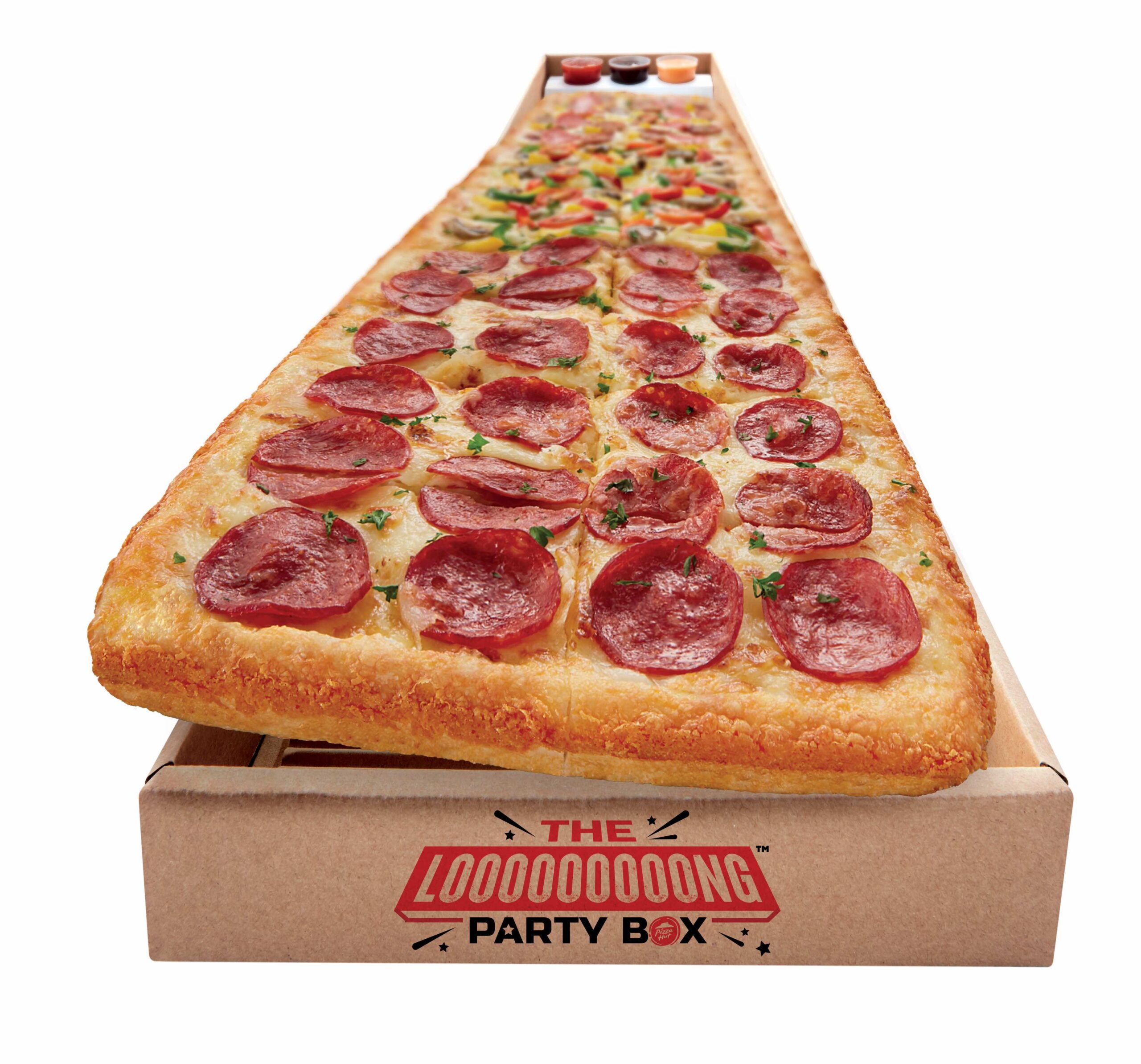 Pizza Hut Long Party Box Pizza
